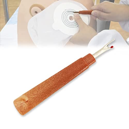 MUROCEA Ostomy Bag Scissor for Colostomy Ileostomy Care, Stoma Pouch Shear Nursing Cutter 5" with Blunt Round Tip - Image 1
